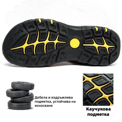 (🔥Днес 60% отстъпка - не пропускайте) ⏰ Ергономичност --- Меки и удобни сандали от телешка кожа (поддръжката на свода улеснява ходенето)