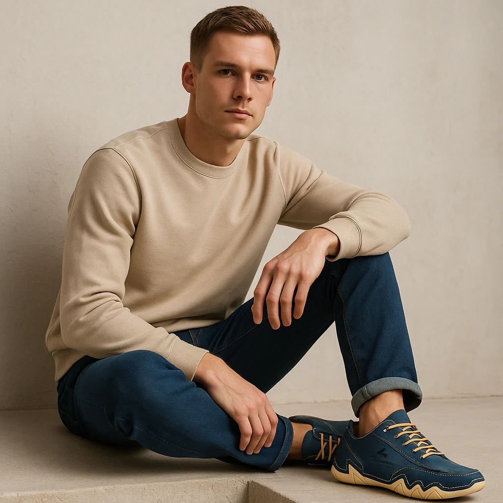 [🔥Ограничено време с 60% отстъпка, не го пропускайте🔥] 👞Ергономичен дизайн - меки и удобни италиански кожени обувки✅По-комфортни