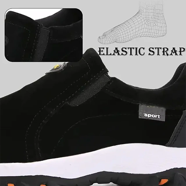 [🎉Разпродажба с ограничено време - 60% отстъпка, не я пропускайте] Меки и удобни немски мъжки велурени ортопедични обувки 👞Комфортно ходене и облекчаване на болката✅