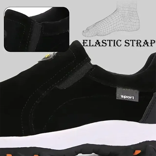 [🎉Разпродажба с ограничено време - 60% отстъпка, не я пропускайте] Меки и удобни немски мъжки велурени ортопедични обувки 👞Комфортно ходене и облекчаване на болката✅