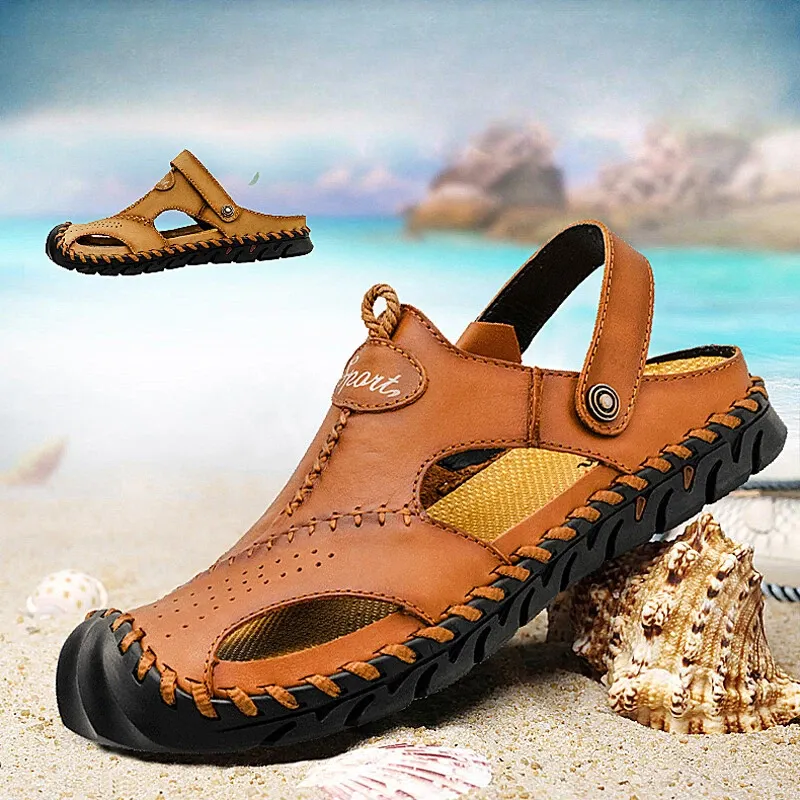 (🔥60% отстъпка днес - не го пропускайте) ⏰ Ергономичност --- Меки и удобни сандали от телешка кожа (поддръжката на свода улеснява ходенето)