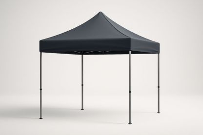 Tenda da Esterno in Poliestere e Acciaio Grigio Scuro