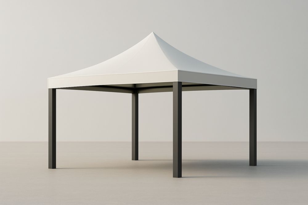 Gazebo da Esterno in Alluminio con Tetto in Poliestere 3x3x2.5m(Lu×L×H)