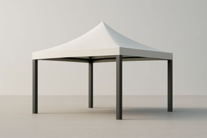 Gazebo da Esterno in Alluminio con Tetto in Poliestere 3x3x2.5m(Lu×L×H)