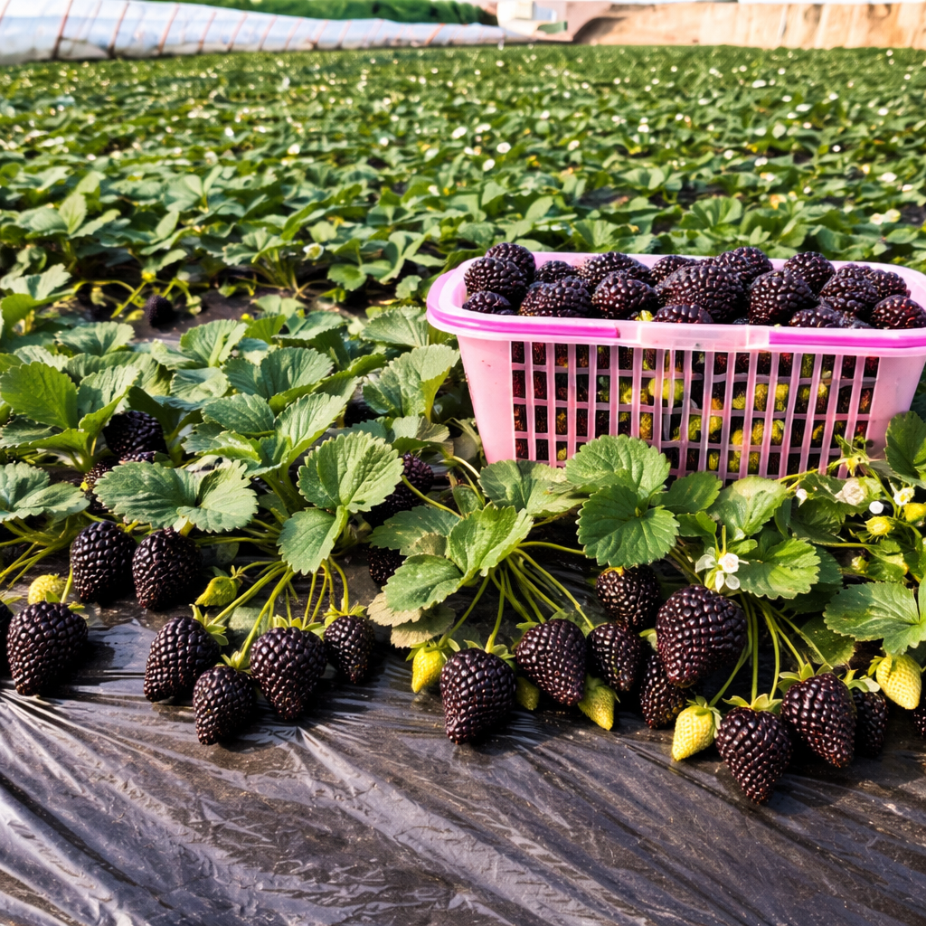 Semínka obřích jahod odrůdy Black Diamond – sladká, bohatá na živiny a snadno se pěstují doma🍓