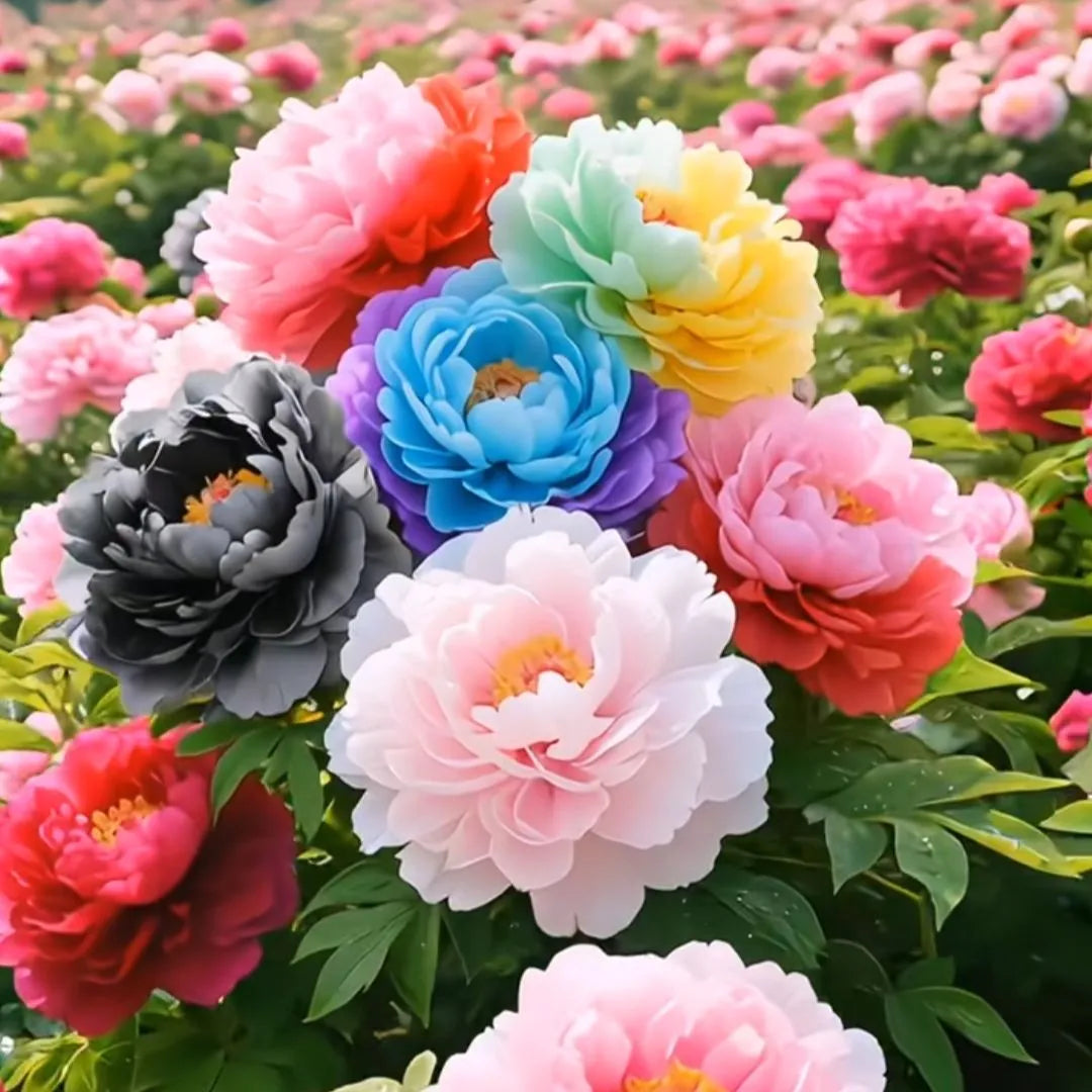 🌸 Prémiové farebné semená pivonky kráľovskej – Kráľovský klenot záhrady! 🌸