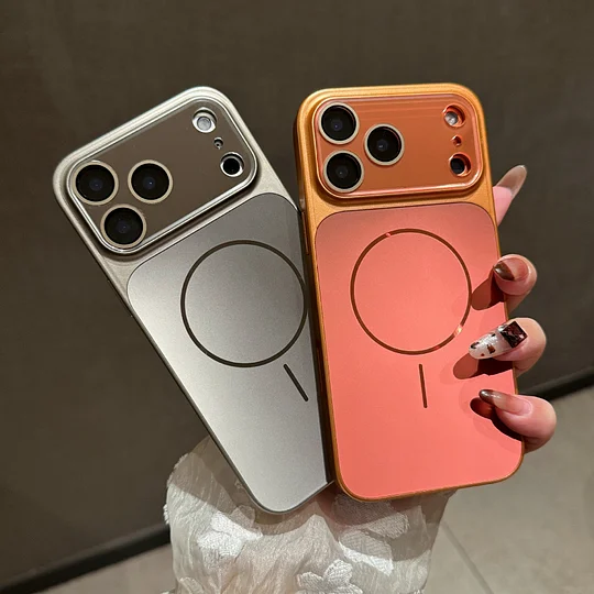 ✨Új, luxus matt, fémes hatású, MagSafe-kompatibilis, 🎉ütésálló védőtok iPhone sorozathoz