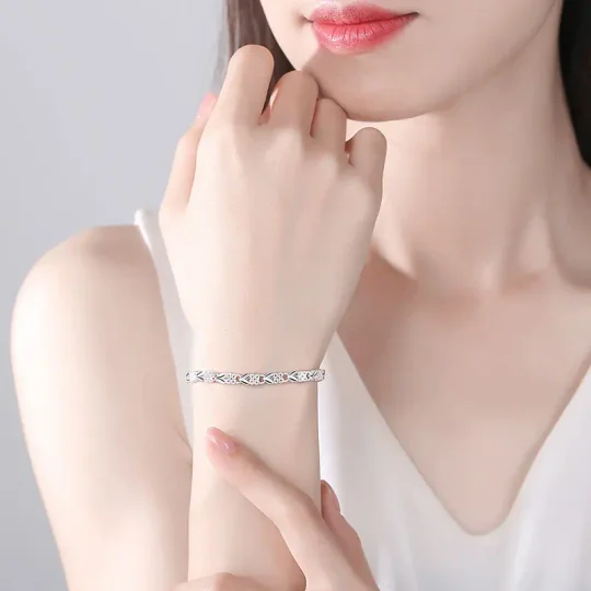 🍀925-ös sterling ezüst női karkötő💖
