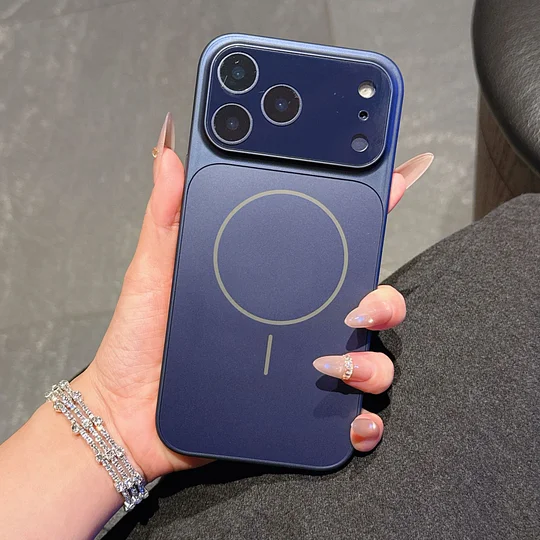 ✨Új, luxus matt, fémes hatású, MagSafe-kompatibilis, 🎉ütésálló védőtok iPhone sorozathoz