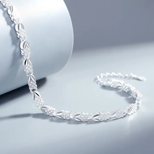 🍀925-ös sterling ezüst női karkötő💖