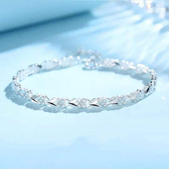 🍀925-ös sterling ezüst női karkötő💖