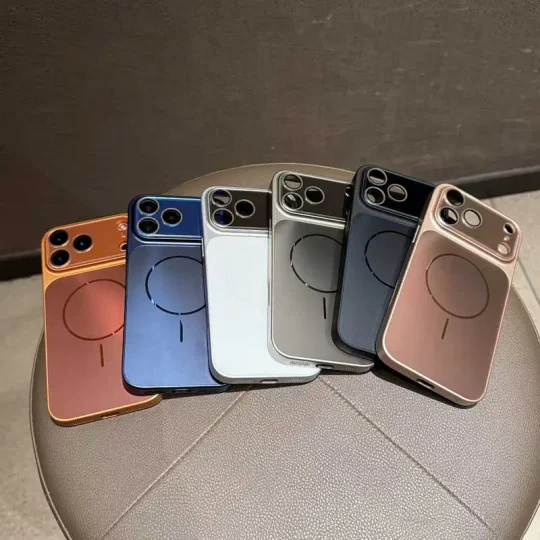 ✨Új, luxus matt, fémes hatású, MagSafe-kompatibilis, 🎉ütésálló védőtok iPhone sorozathoz