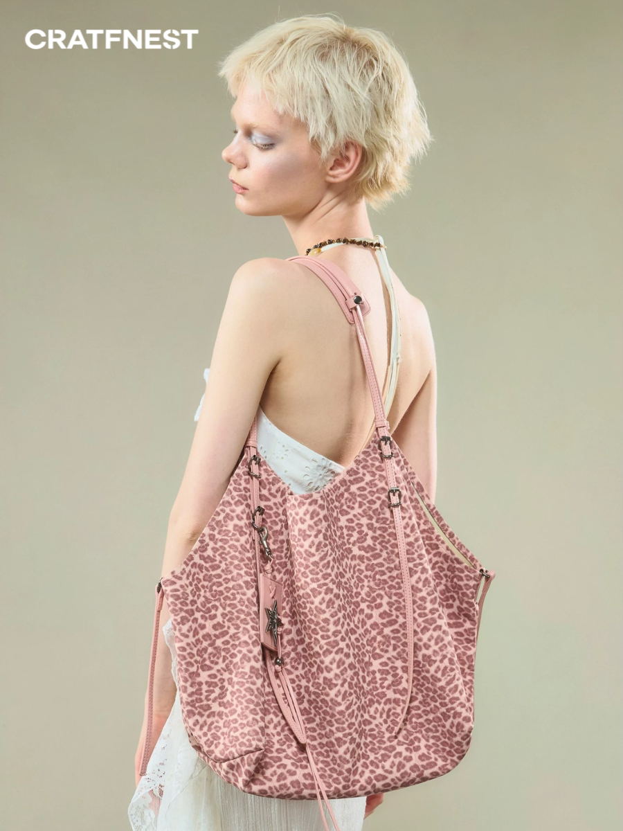 Velká leopardí taška přes rameno