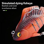 6 kusů víceúčelových předpřipravených měkkých rybářských návnad Jig Head