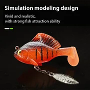 6 kusů víceúčelových předpřipravených měkkých rybářských návnad Jig Head