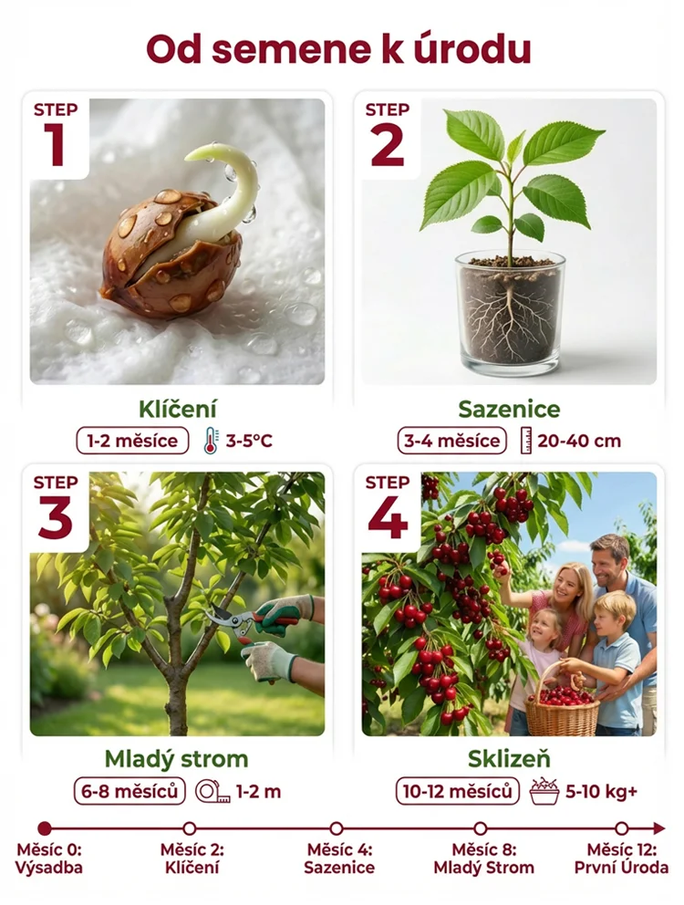🍒【Lze vysazovat ve všech ročních obdobích】Dovezená semena chilské třešně✨️Míra přežití je 99,99 %