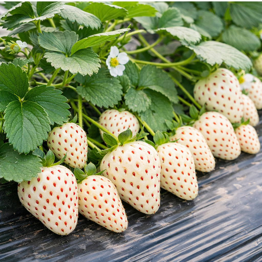 🍓 Semena bílé krémové jahody – sladká, výjimečná a snadná na pěstování doma