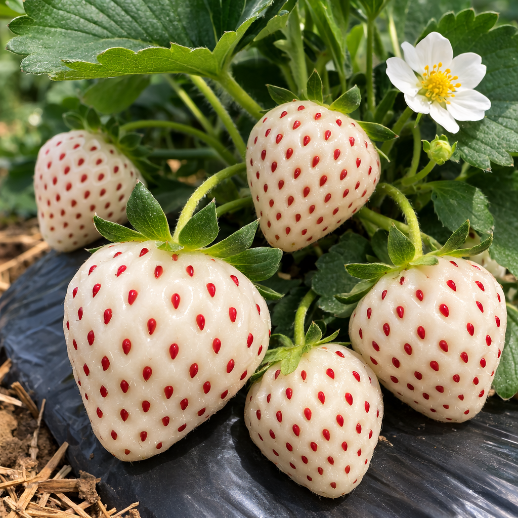🍓 Semena bílé krémové jahody – sladká, výjimečná a snadná na pěstování doma