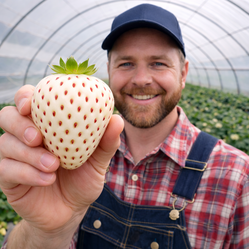 🍓 Semena bílé krémové jahody – sladká, výjimečná a snadná na pěstování doma