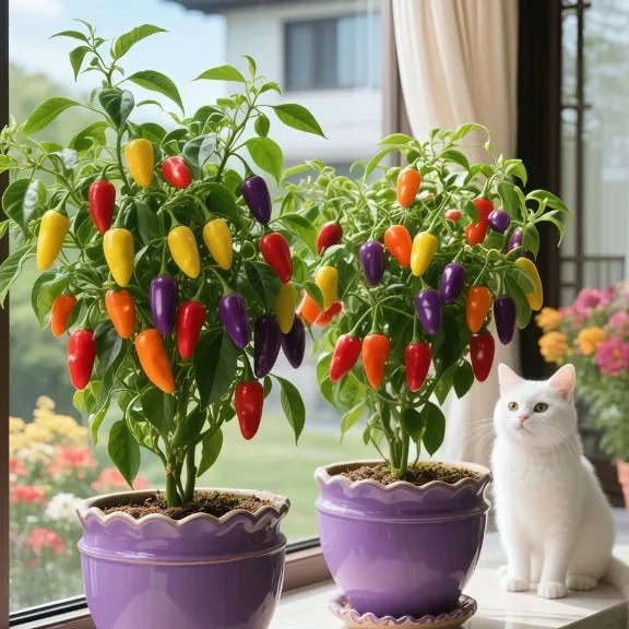 🌶️ BIO semena barevných chilli papriček – 100% přírodní, bez GMO
