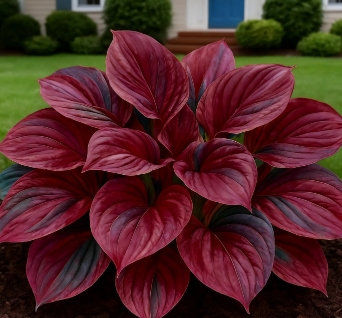 🔥🌌 Zářící kouzlo noční zahrady: Vzácná semena tmavě modrých „plamenných“ host 🌿✨