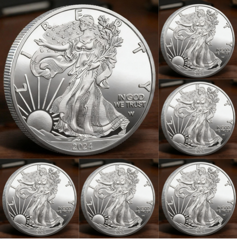 🏆 -60% NOVOROČNÍ SLEVA 🔥 POUZE PO KRÁTKOU DOBU! 🦅 Mince Liberty Eagle 2024 🗽 Limitovaná edice