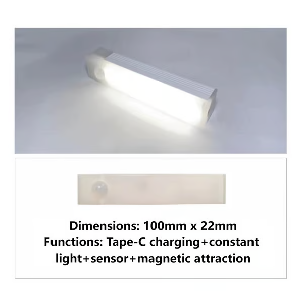 💡🔥 Bezvrtací chytré LED světlo se senzorem, magnetické a nabíjecí