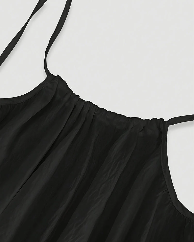 Dámské jednobarevné cami šaty s odhalenými zády👕✨  