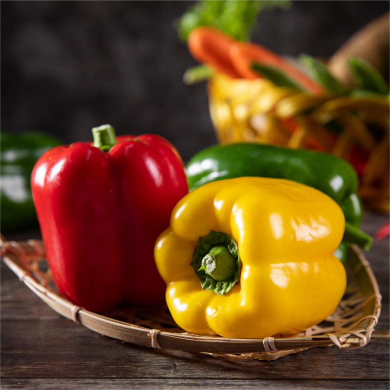 🌈Sweet Rainbow Organic Bell Pepper Seeds🫑