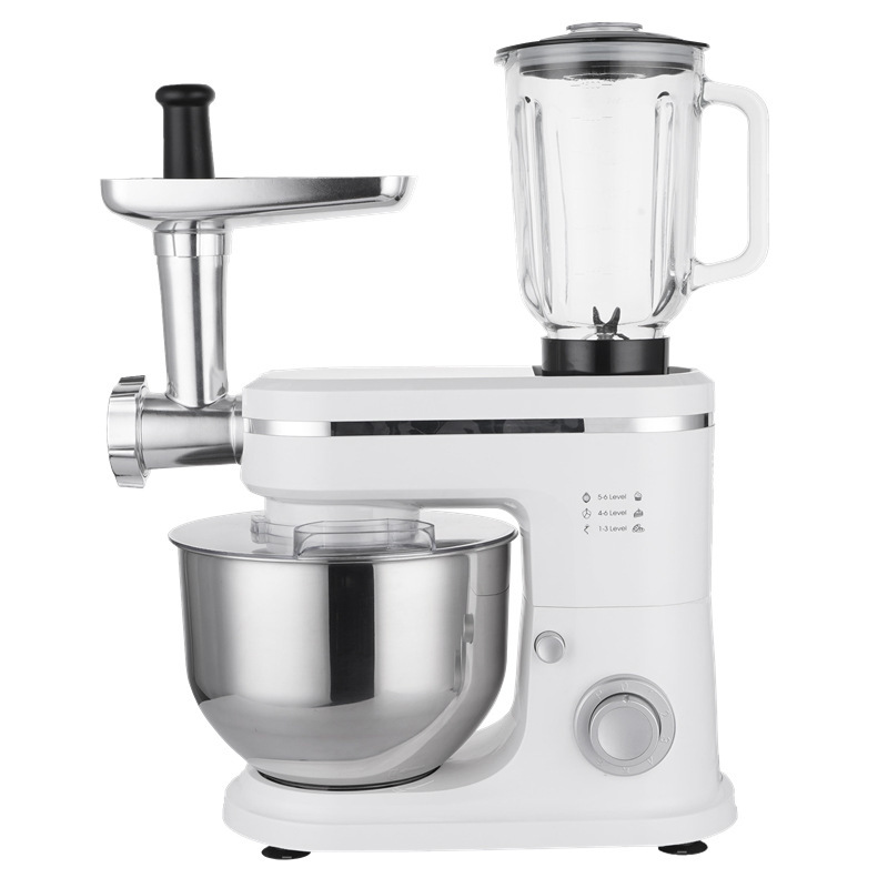 Multifunctional Kitchen Machine: Home-Use Dough Mixer, Kneader, Blender, Egg White Beater, and Meat Grinder