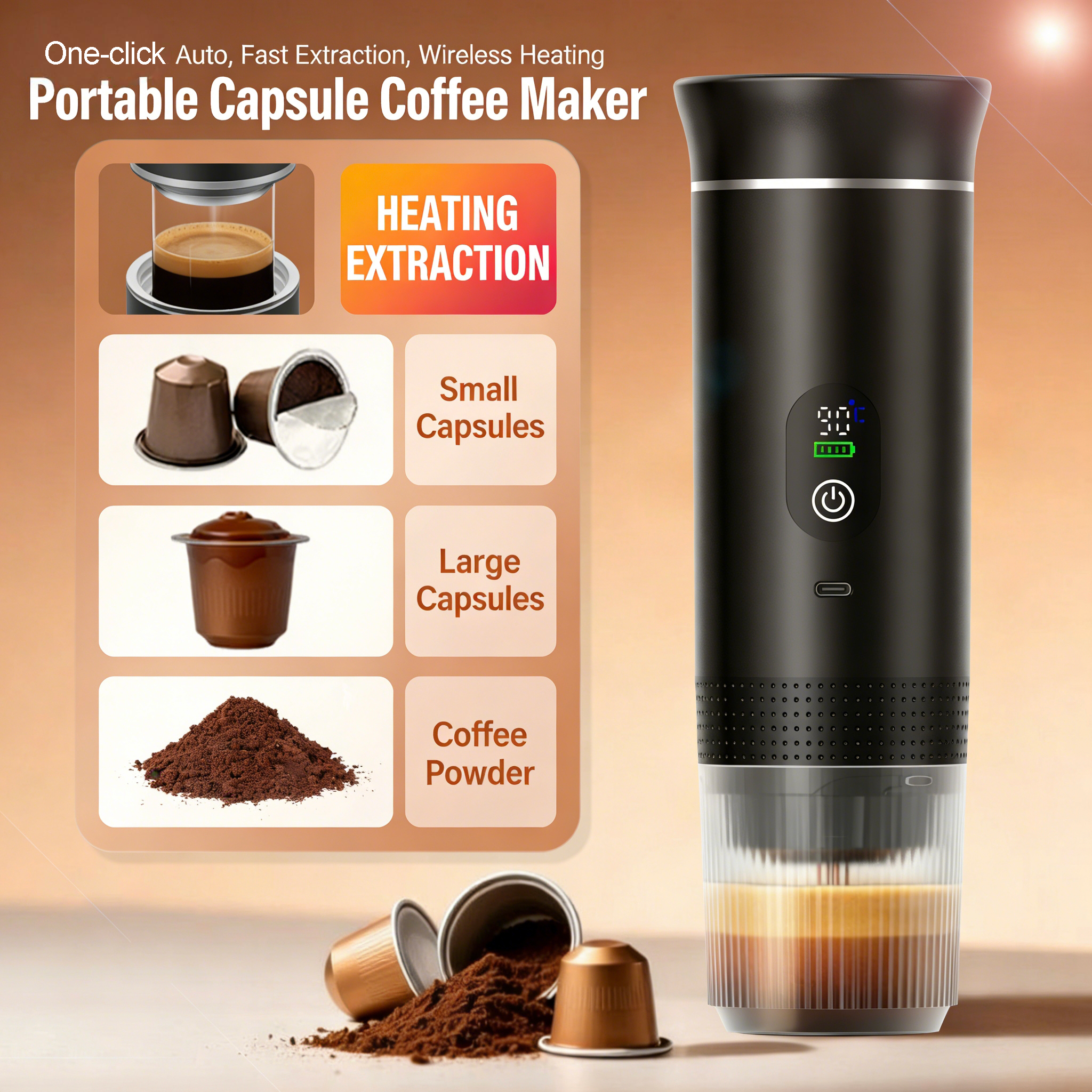 portable capsule coffee machine