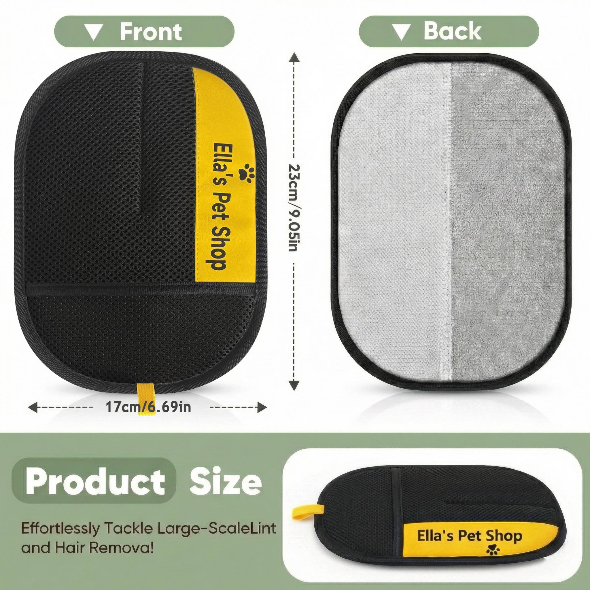 Double-Sided Electrostatic Pet Hair Remover Glove, Reusable Lint Remover Tool, Washable Grooming Mitt for Dog & Cat, Cleans Furniture, Couch, Carpet, Pet Bed, Cat Tree, TikTokShopBlackFriday