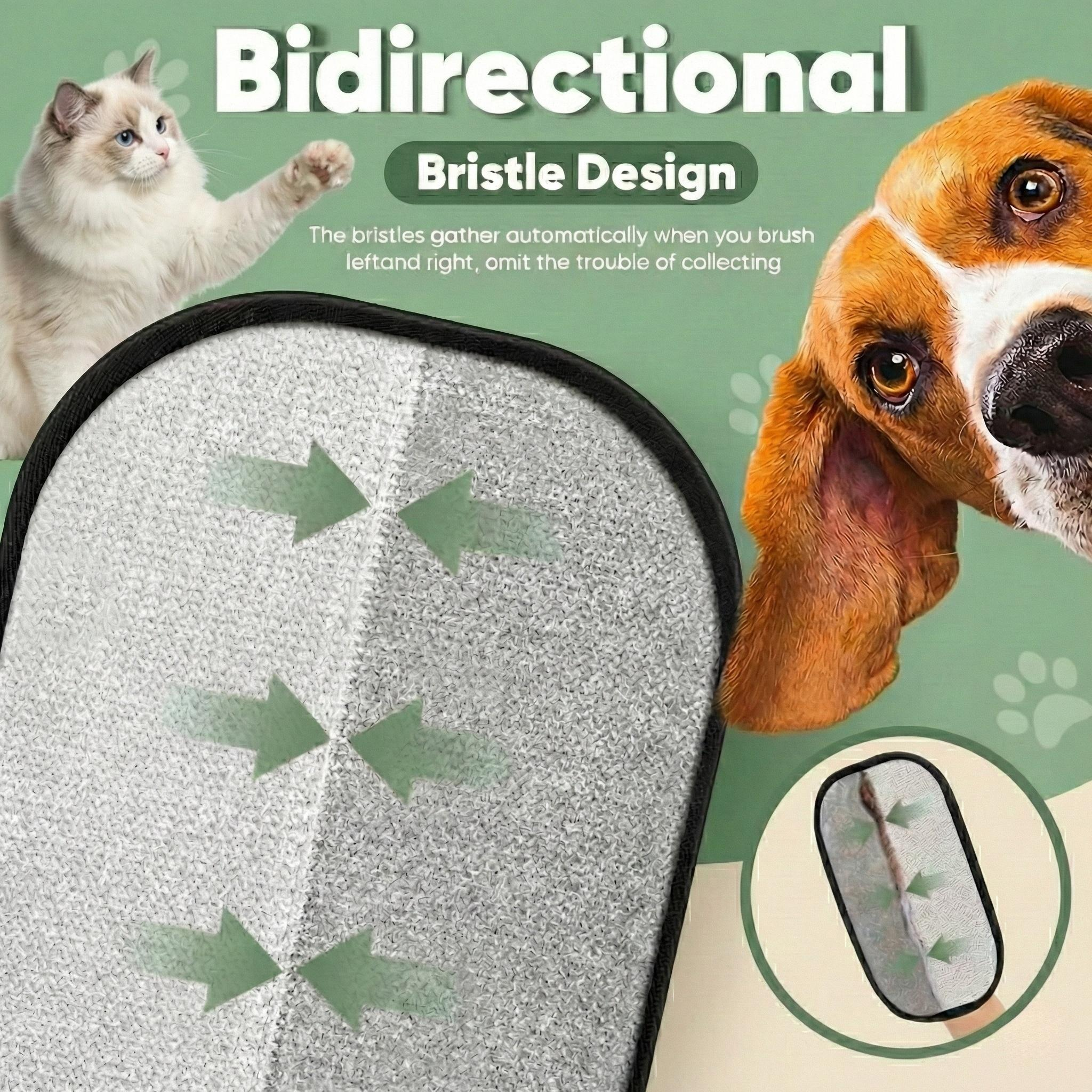 Double-Sided Electrostatic Pet Hair Remover Glove, Reusable Lint Remover Tool, Washable Grooming Mitt for Dog & Cat, Cleans Furniture, Couch, Carpet, Pet Bed, Cat Tree, TikTokShopBlackFriday