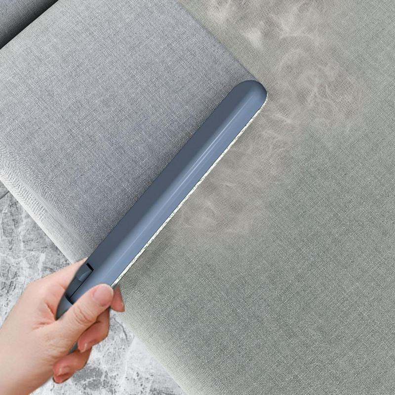 【4 in 1】Multi-functional Pet Hair Remover, Reusable & Washable Dog & Cat Hair Removal Tool with Extra Long Handle, Lint Cleaner Squeegee for Furniture, Carpet, Clothes, Bedding, Car, Window