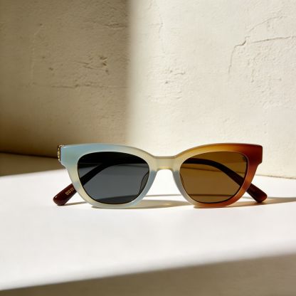 Okulary przeciwsłoneczne o modnym charakterze