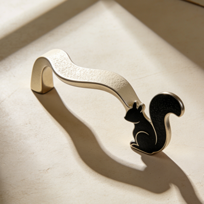 Poignées de tiroir écureuil en métal, lot de 4