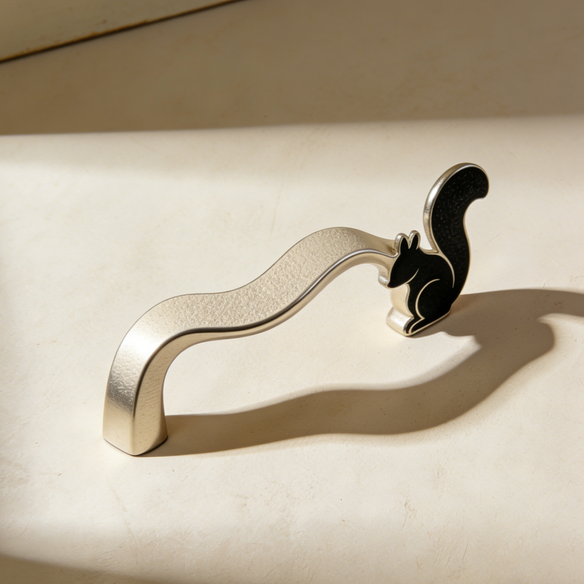 Poignées de tiroir écureuil en métal, lot de 4