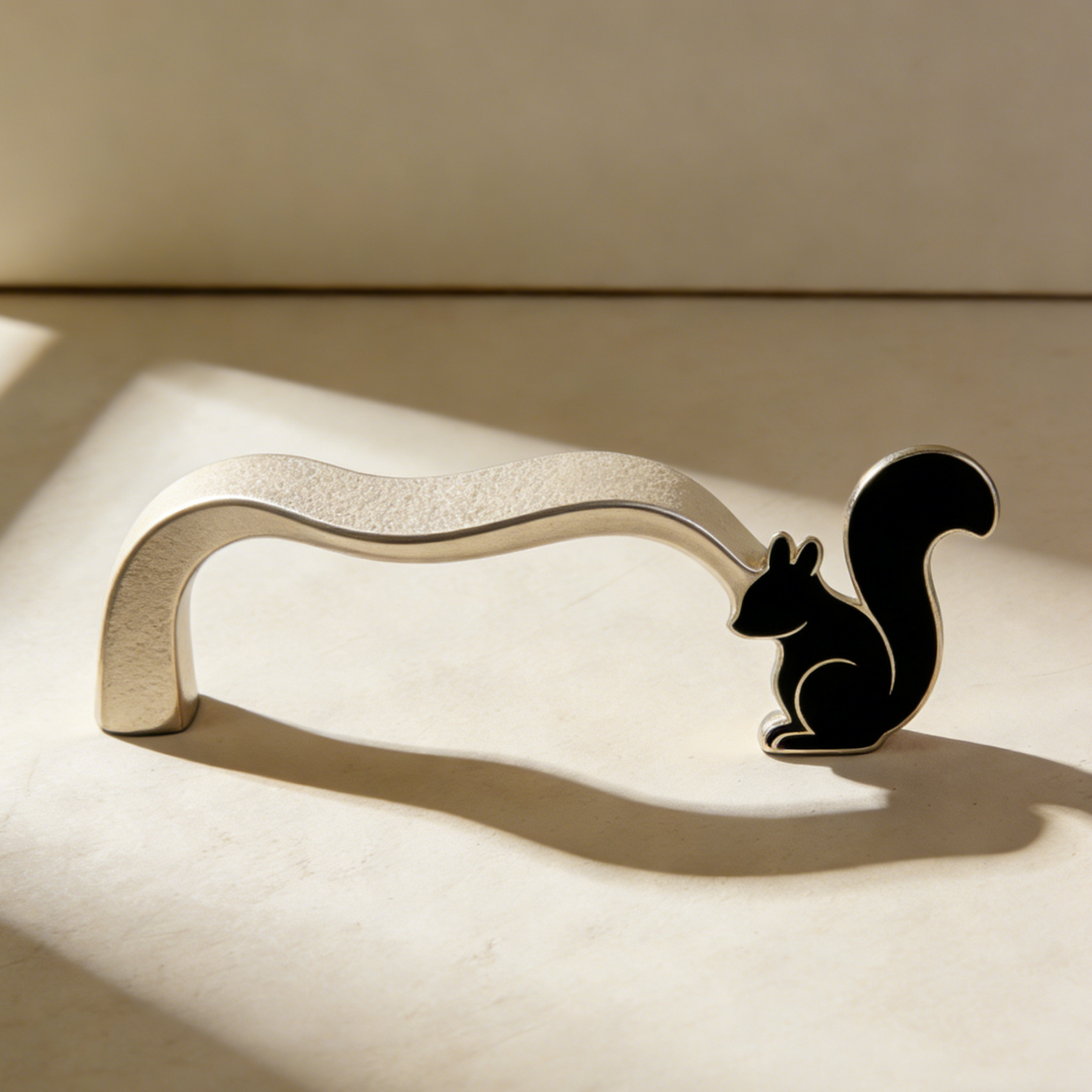 Poignées de tiroir écureuil en métal, lot de 4