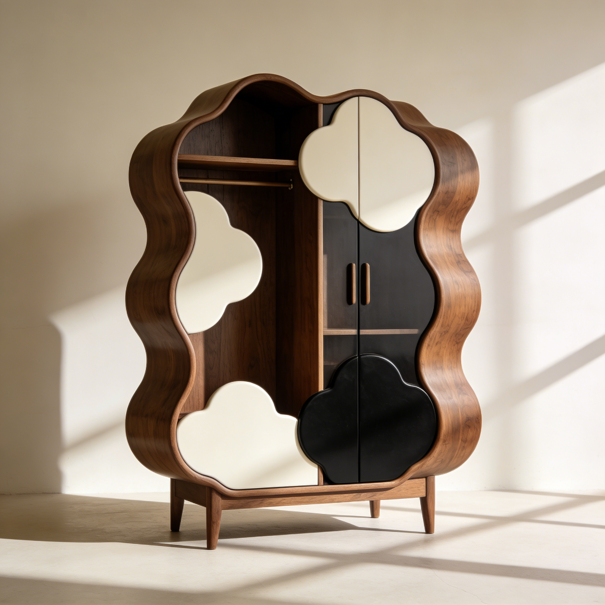 Garde-robe en bois nature