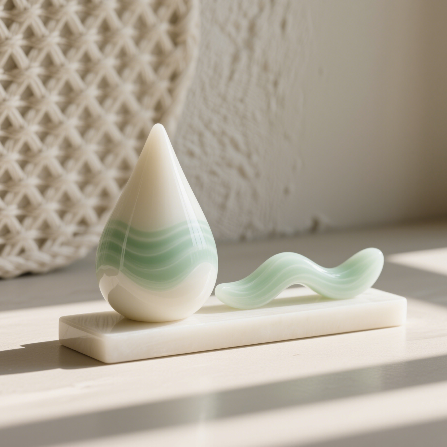 Presse-papier en céramique en forme de goutte d’eau