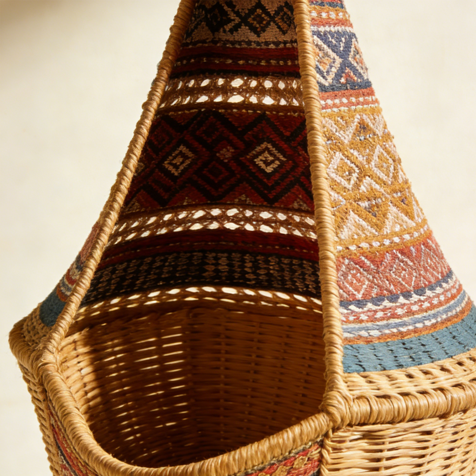 Rattanowy kosz wiszący