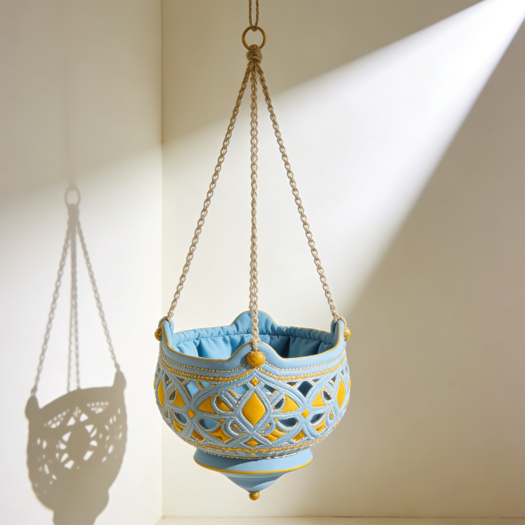 Coș suspendat decorativ pentru balcon