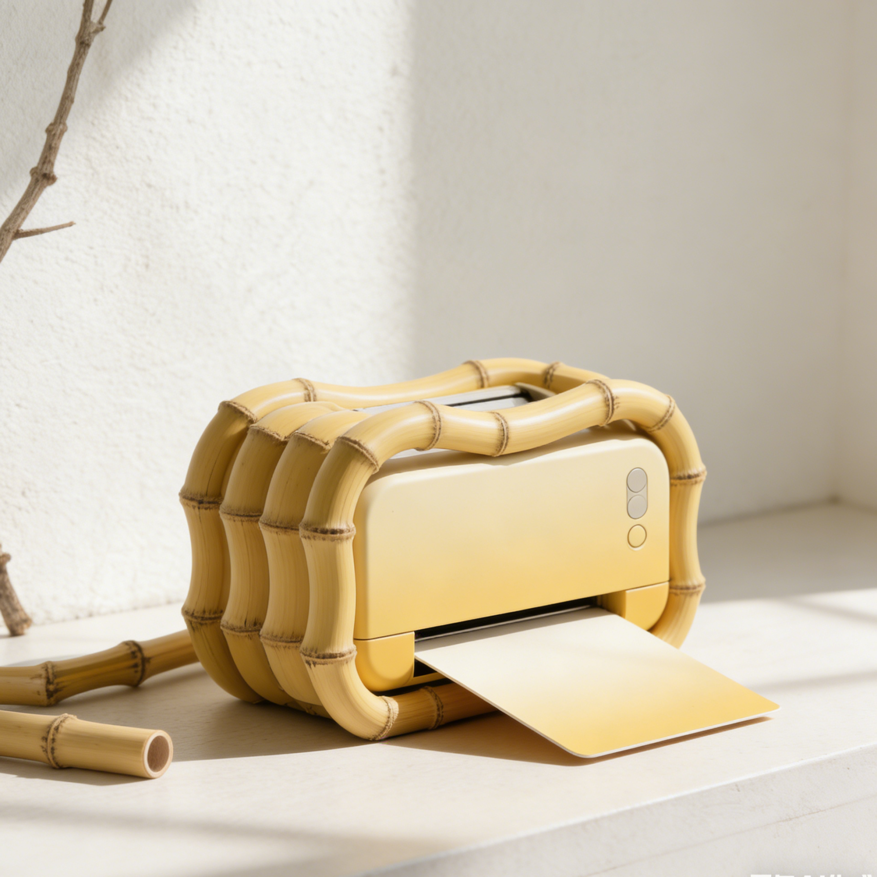 Przenośna drukarka bambusowa