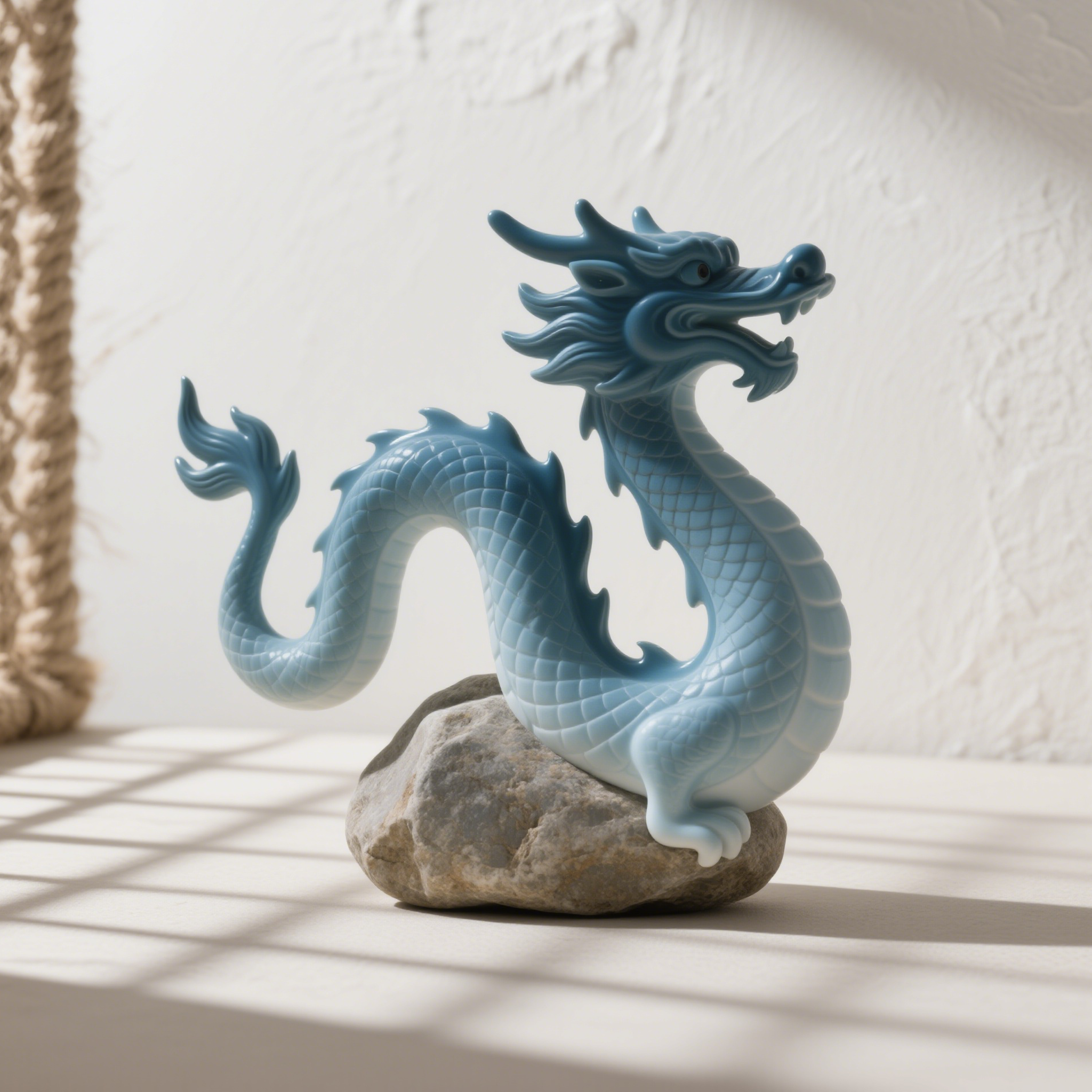 Kőből faragott sárkány dísztárgy