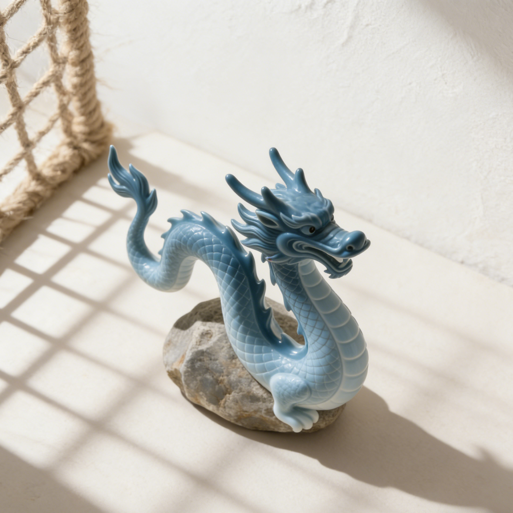 Kőből faragott sárkány dísztárgy