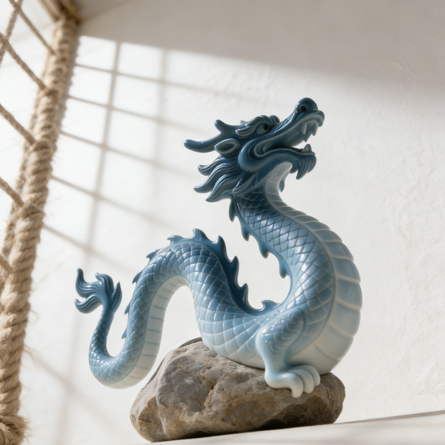 Kőből faragott sárkány dísztárgy