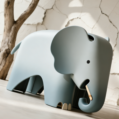 Gyerek elefánt alakú műanyag ülőke