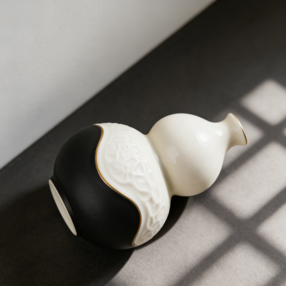 Hagyományos kínai porcelán borosüveg, tök alakban (2 db) 