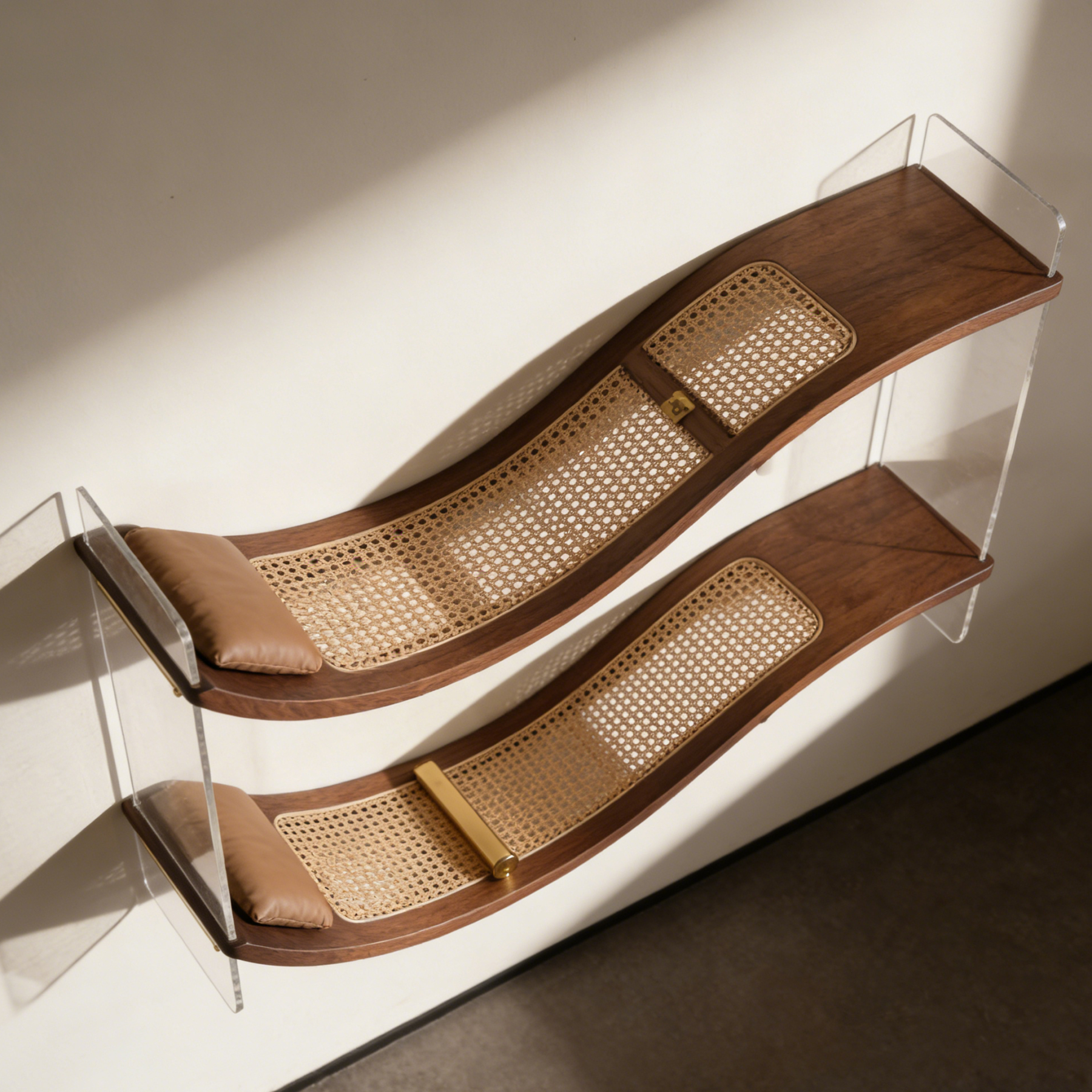 Fa hullám alakú falipolc