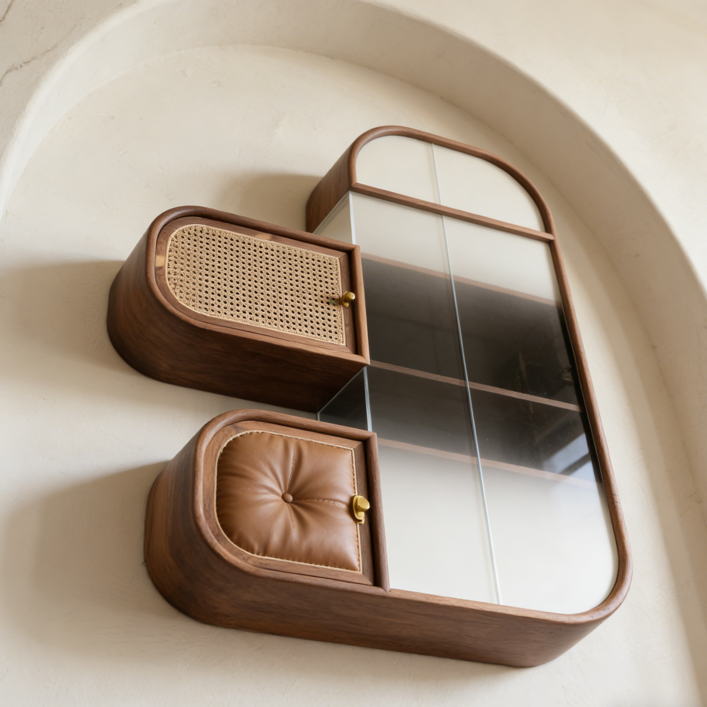 Fából készült moduláris tároló állvány